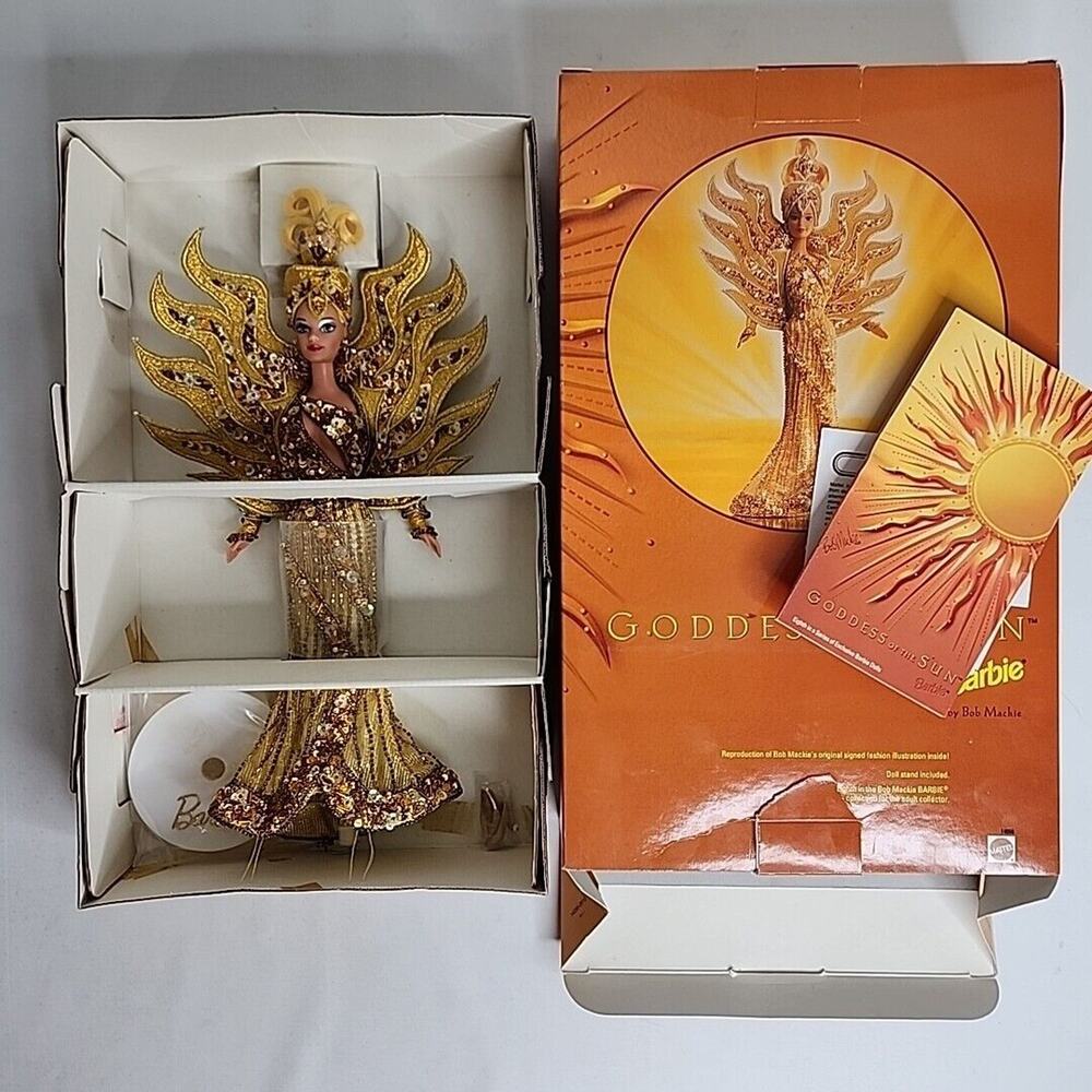 1995‎ Barbie Goddess of the Sun Bob Mackie Designer 14056 Box Damage